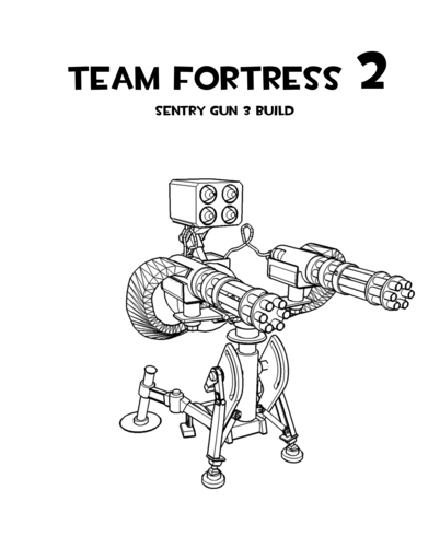 Team Fortress 2 - Papercraft турели 3-его уровня